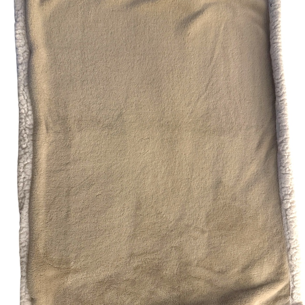 Cozy Tan Ugg Fleece zipper pillow covering